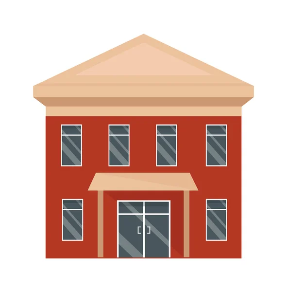 Municipal City Building Vector Illustrazione — Vettoriale Stock