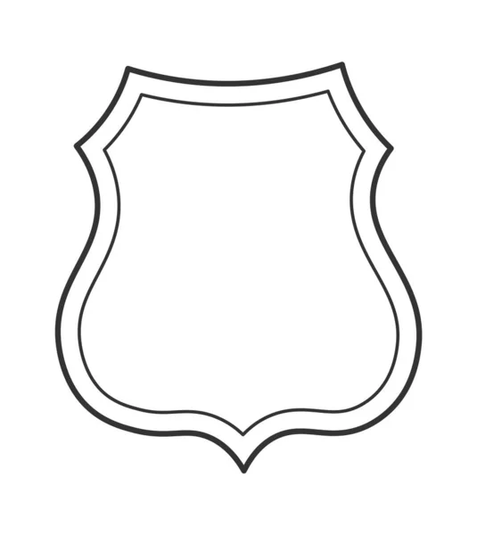 Heraldic Royal Shield Badge Vector Illustration — Stock Vector