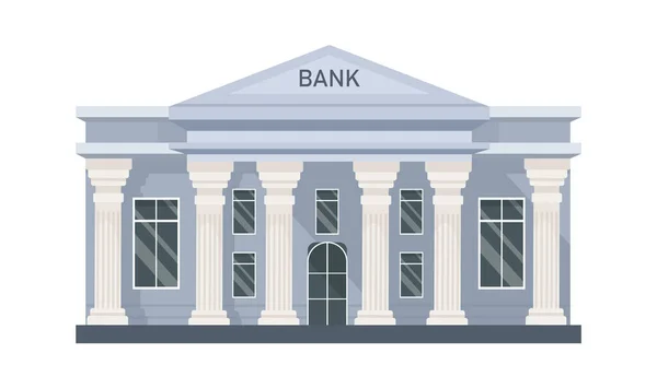 Bank City Binası Vektör İllüstrasyonu