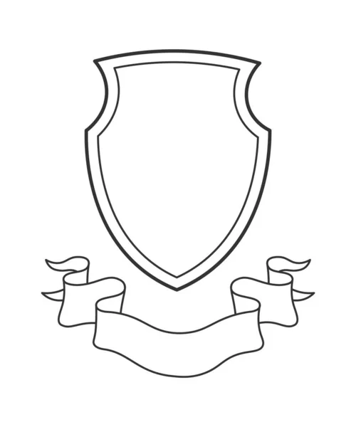 Heraldisches Königliches Schild Abzeichen Vektor Illustration — Stockvektor
