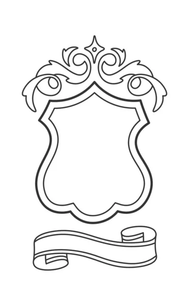 Векторная Иллюстрация Геральдических Знаков Королевского Щита — стоковый вектор