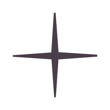 basit yıldızı simge vektör çizim