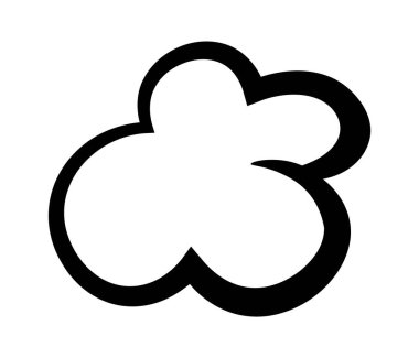 Elle Boğulma Bulut Vektörü İllüstrasyonu