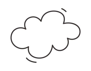 Gökyüzü Bulutlu Vektör Çizimi