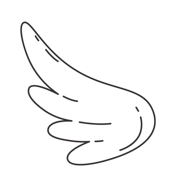 Illustration Vectorielle Ailes Doublées Oiseaux — Image vectorielle