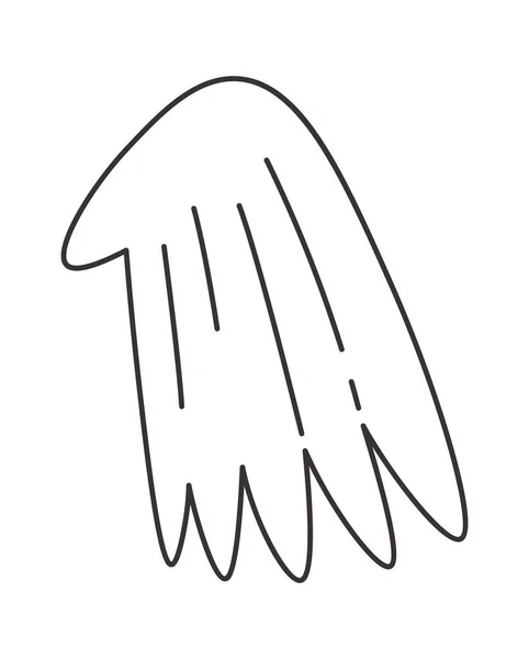 Bird Lined Wing Vector Illustratie — Stockvector