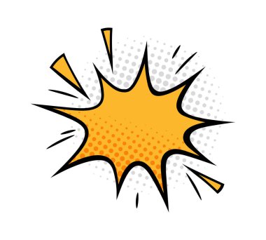 Konuşma Baloncuğu Çizgi Roman Biçimi Vektör İllüstrasyonu