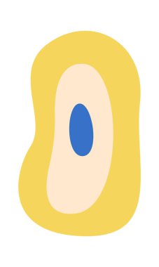 Soyut Yuvarlak Şekil Vektörü İllüstrasyonu