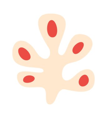 Soyut Çiçek Şekil Vektörü İllüstrasyonu