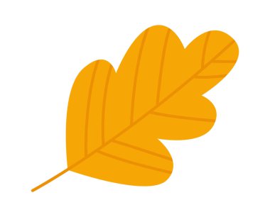 Çiçek Yaprak Simgesi Vektör İllüstrasyonu