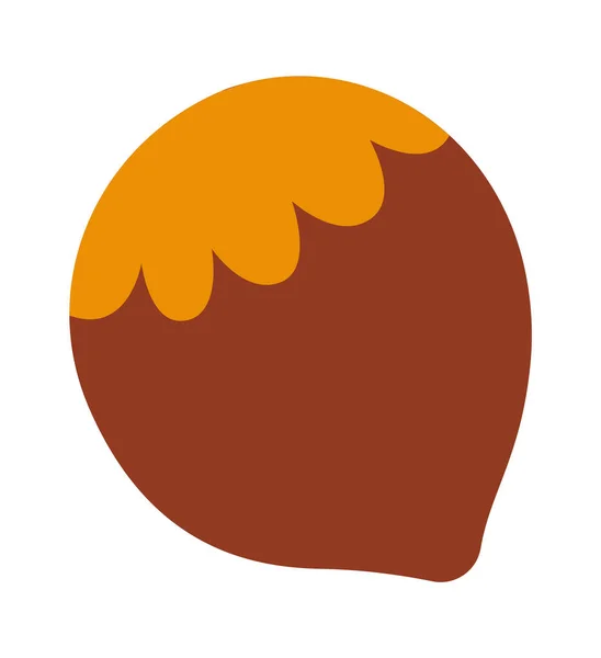 Chestnut Nut Icon Vector Illustration — Stock Vector