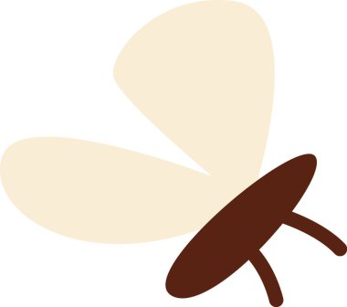 Uçan Böcek Simgesi Vektör İllüstrasyonu