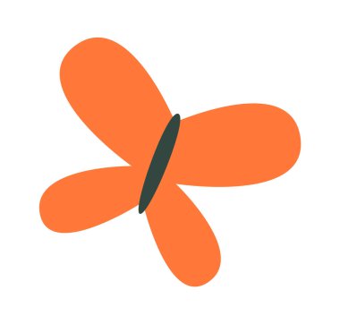 Kelebek böceği ikon vektör çizimi