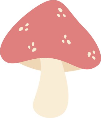 sinek agaric mantar vektör çizim