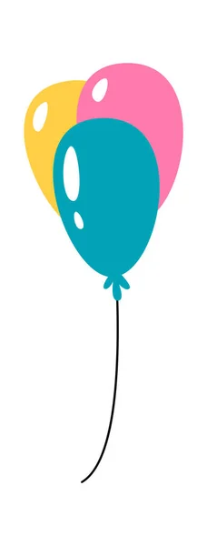 Μπουκέτο Μπαλόνια Εικονογράφηση Διάνυσμα — Διανυσματικό Αρχείο