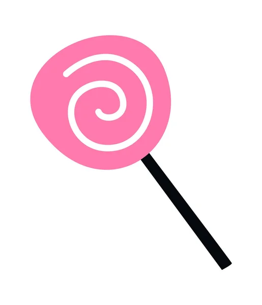 Lollypop Édes Cukorka Vektor Illusztráció — Stock Vector
