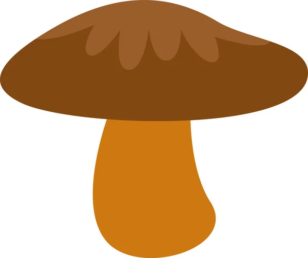 Porcini Mushroom Plant Vector Ilustração —  Vetores de Stock
