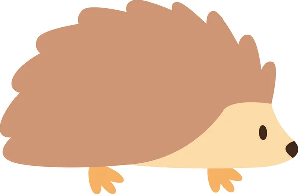 Hedgehog Wild Animal Vector Illustration — Stock Vector