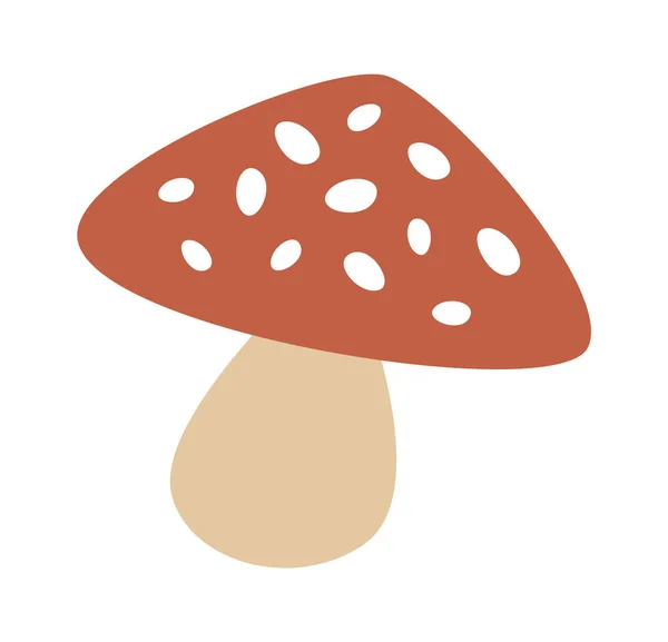Mosca Agaric Mushroom Vector Ilustración — Archivo Imágenes Vectoriales