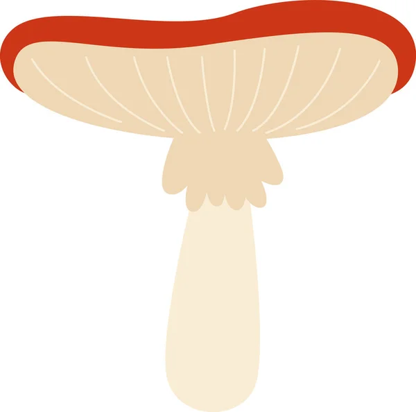 Illustrazione Vettoriale Del Fungo Del Piede Giallo — Vettoriale Stock
