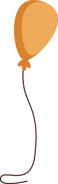 İplik Vektörü İllüstrasyonu Üzerine Balon