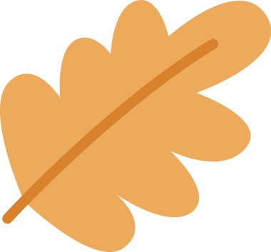 Meşe yaprağı ikonu vektör çizimi