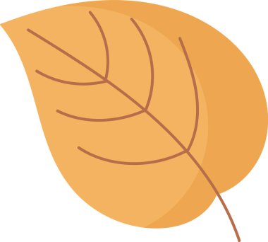 Çiçek Yaprak Simgesi Vektör İllüstrasyonu