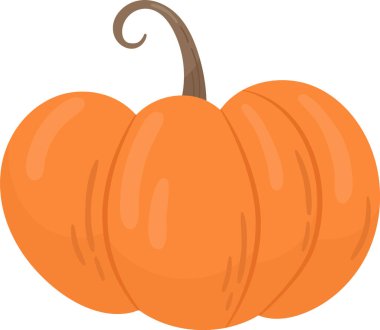 Balkabağı Sebze Olgun Vektör İllüstrasyonu