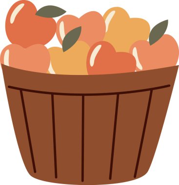 Elma Vektörü İllüstrasyonu Kova