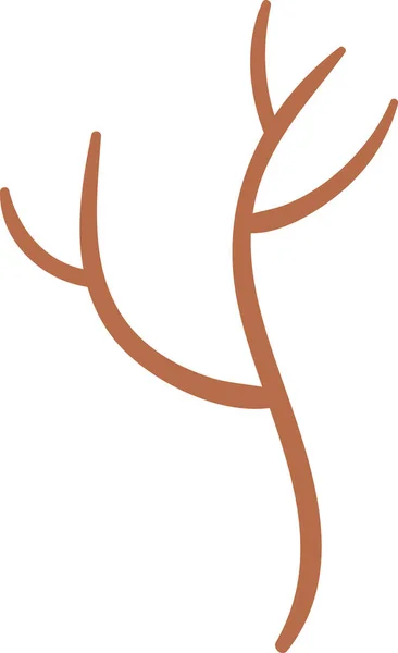 Illustration Vectorielle Branche Bois Arbre — Image vectorielle