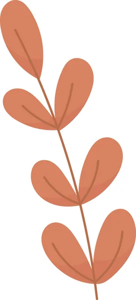 Virágág Levelek Vektor Illusztráció — Stock Vector