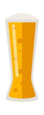 Bira Vektörü İllüstrasyonlu Cam