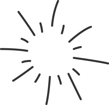 Flash Lined Doodle Vektör İllüstrasyonu