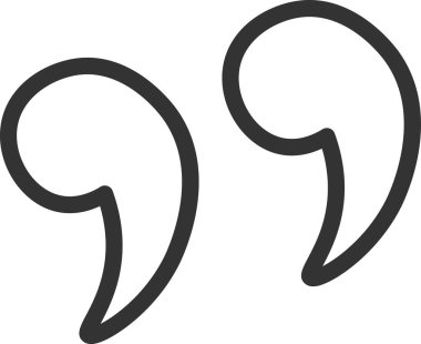 Alıntı Mark Doodle Vektör İllüstrasyonu