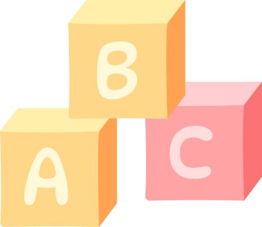 ABC Blokları Vektör İllüstrasyonu