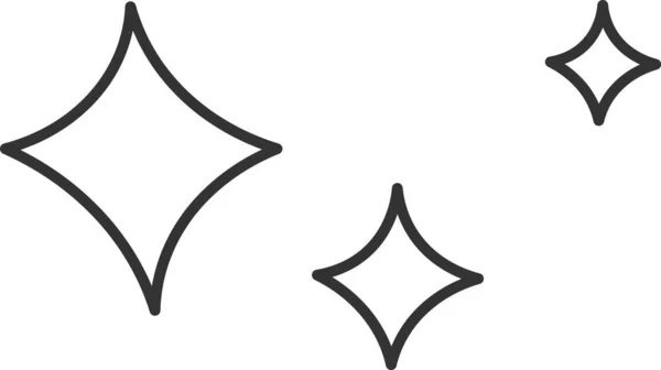 Estrelas Alinhadas Doodle Vector Ilustração —  Vetores de Stock