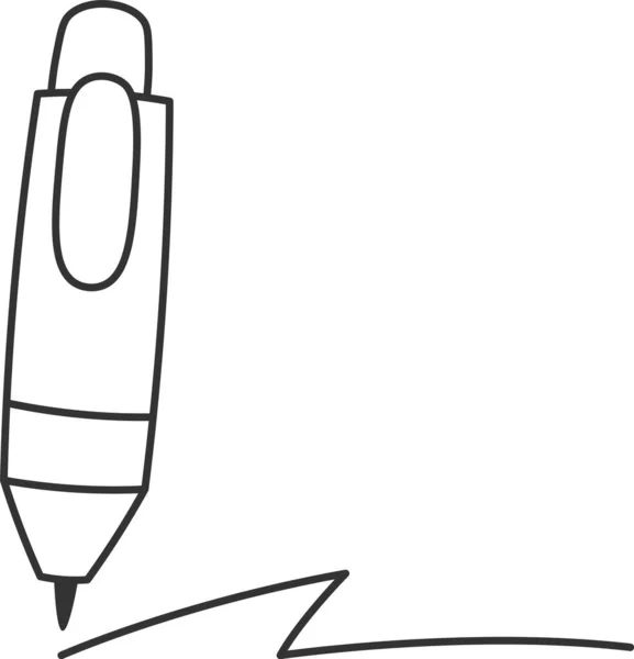 Pen Doodle Vektör Llüstrasyonu Yazılıyor — Stok Vektör
