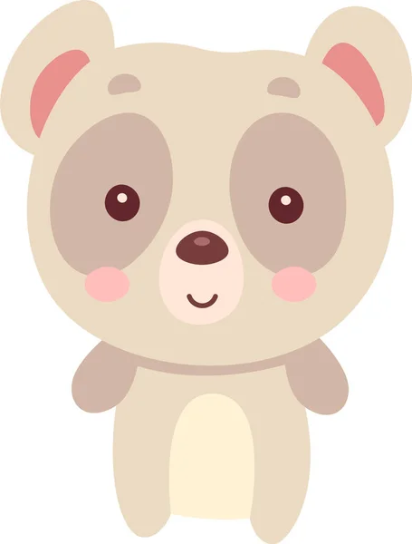 Niños Panda Toy Vector Ilustración — Vector de stock