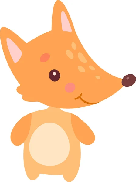 Kinder Fox Spielzeug Vektor Illustration — Stockvektor