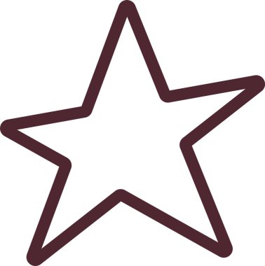 Yıldız Şekli Doodle Vektör İllüstrasyonu