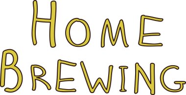 Ev Yapıştırma Harfleri Yazdırma Vektör İllüstrasyonu