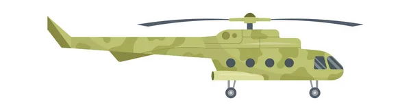 Helicopter Aircraft Camouflage Vector Illustration — Stock Vector
