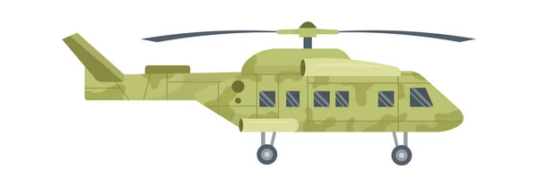 Helikopter Flugzeuge Tarnung Vektor Illustration — Stockvektor