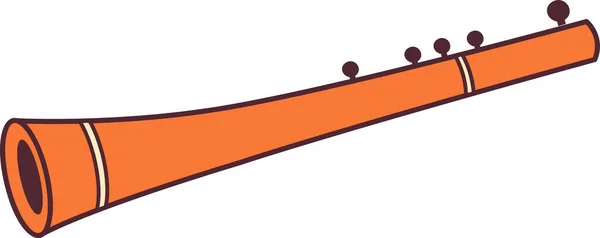 Flöte Musikinstrument Vektor Illustration — Stockvektor