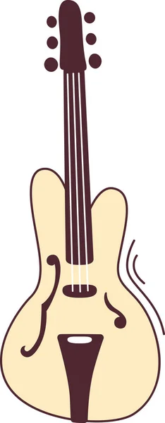 Illustration Vectorielle Instrument Musique Guitare — Image vectorielle