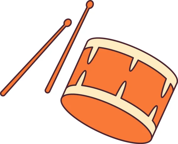 Tambores Instrumento Musical Ilustração Vetorial —  Vetores de Stock