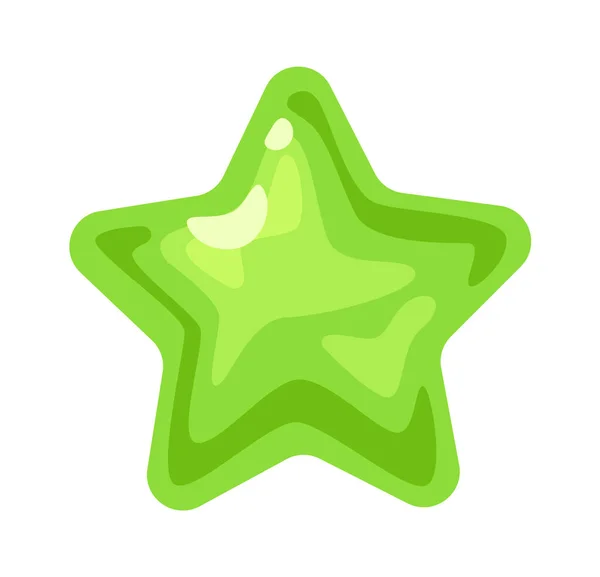 Jelly Gum Star Vector Ilustración — Vector de stock