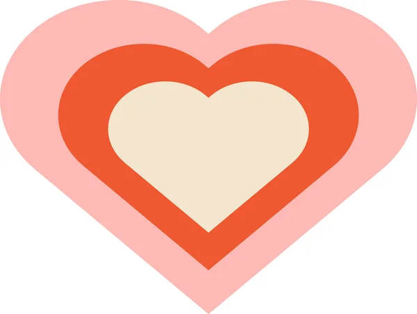 心脏内的心脏向量图解 — 图库矢量图片#