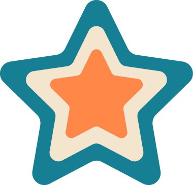 Çiçek Geometrik Şekil Vektörü İllüstrasyonu