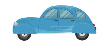 eski retro araba vektör çizim